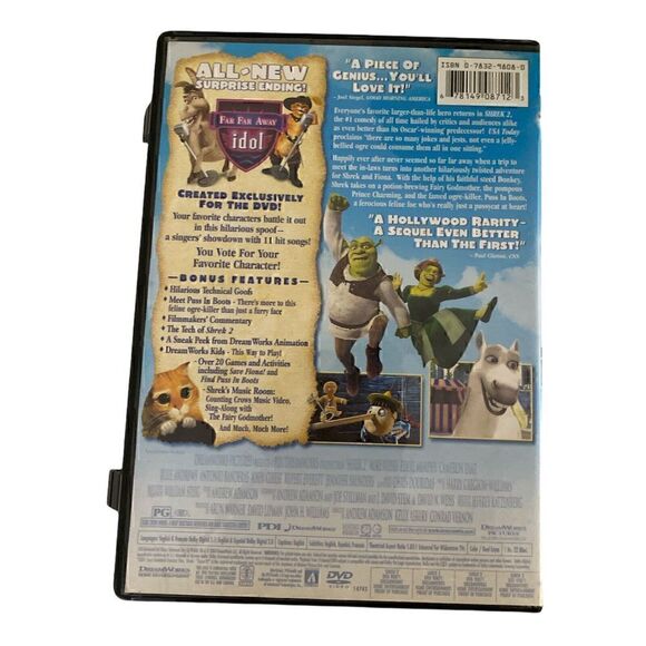 SHREK 2 DVD 2004 WIDESCREEN EDITION FREE US SHIPPING - Picture 3 of 4